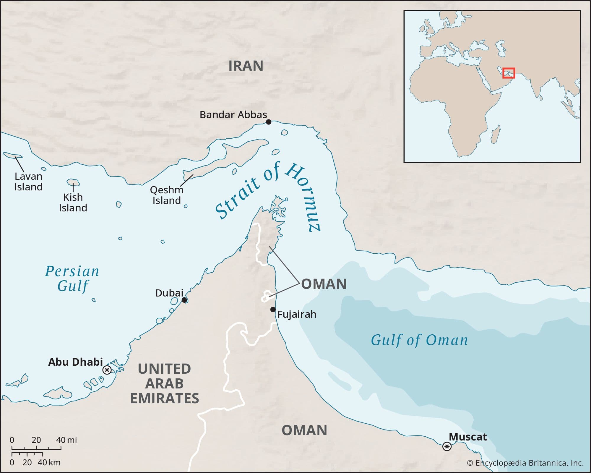 Strait of Hormuz map image