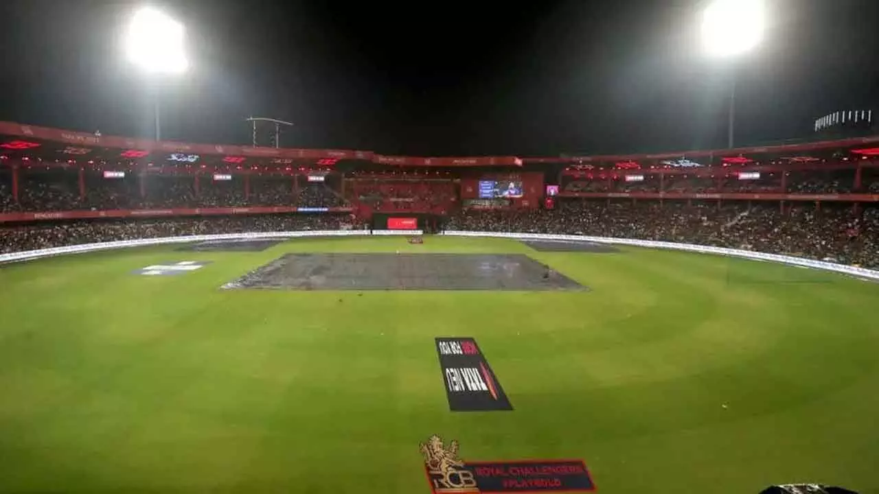 Chinnaswamy Stadium IPL 2026 image from The Hans India